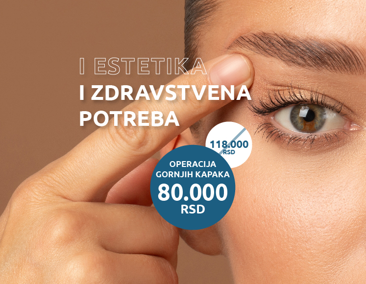 Ne propustite specijalnu ponudu – operacija gornjih kapaka po sniženoj ceni