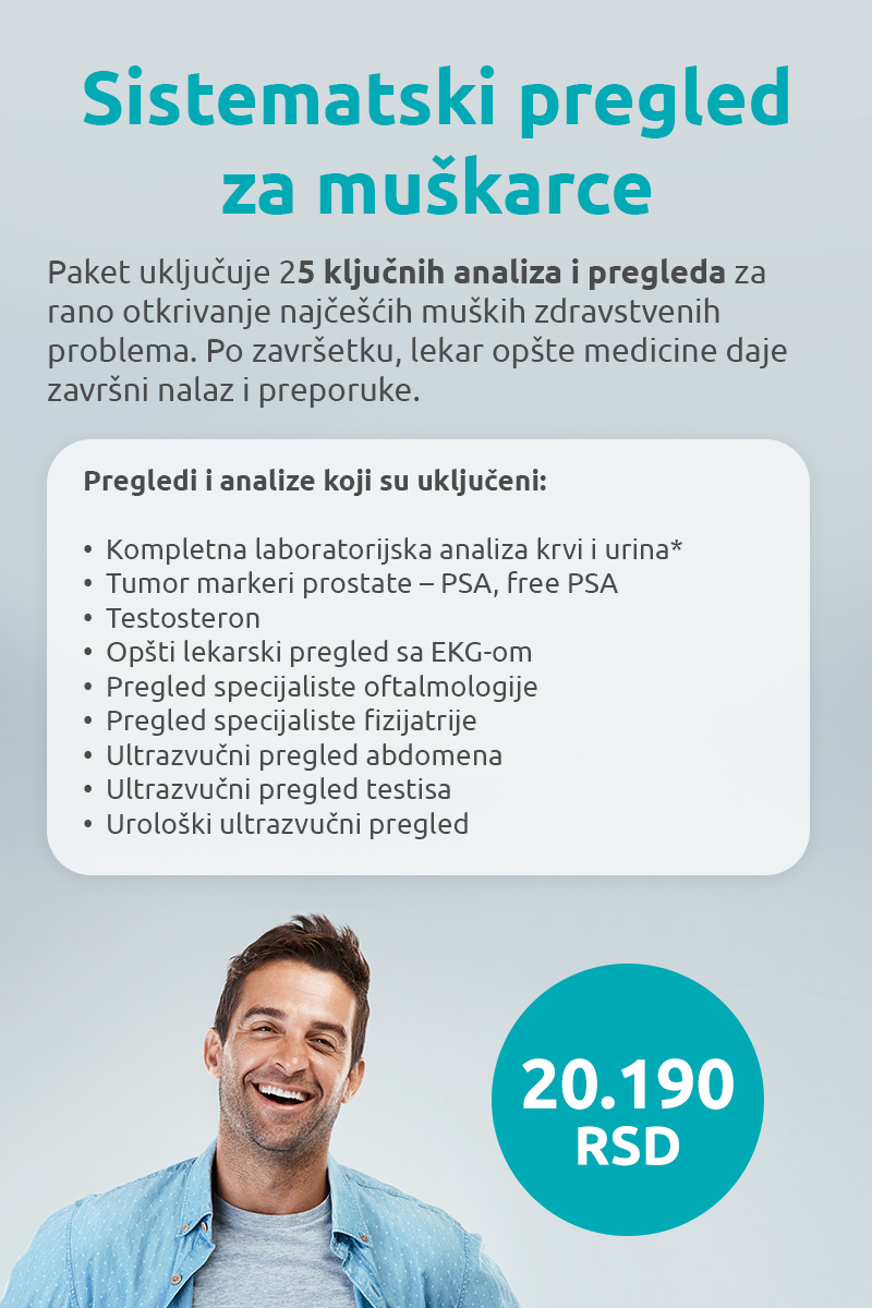 Sistematski pregledi za muškarce - MediGroup