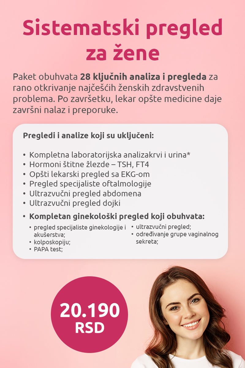 Sistematski pregledi za žene - MediGroup