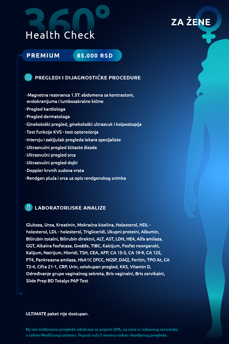 360 Health Check - detaljna procena zdravstvenog stanja | MediGroup Niš