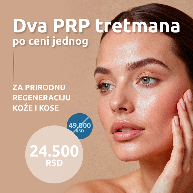 Dva PRP tretmana po ceni jednog za prirodnu regeneraciju kože i kose | MediGroup